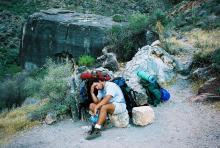 Arrival on the campsite