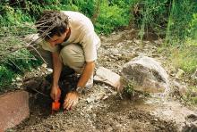 Digging for water